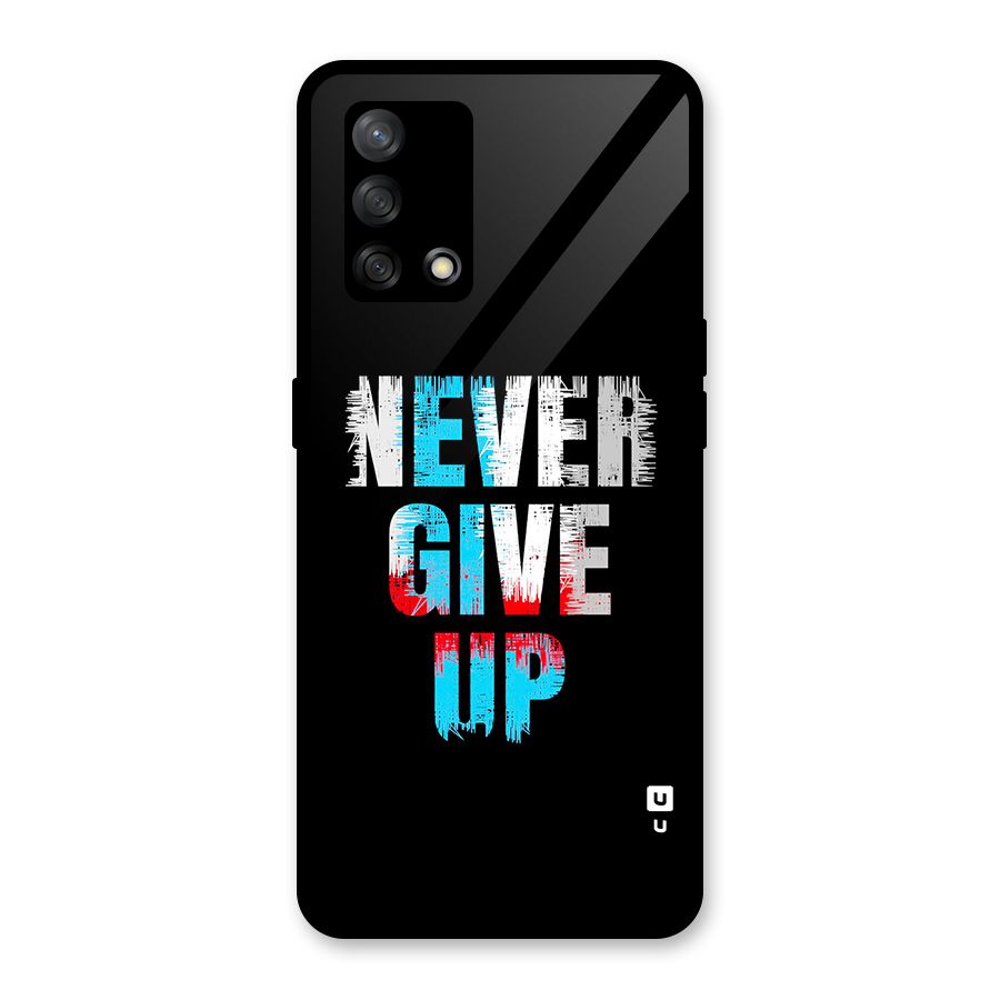 The Determined Glass Back Case for Oppo F19