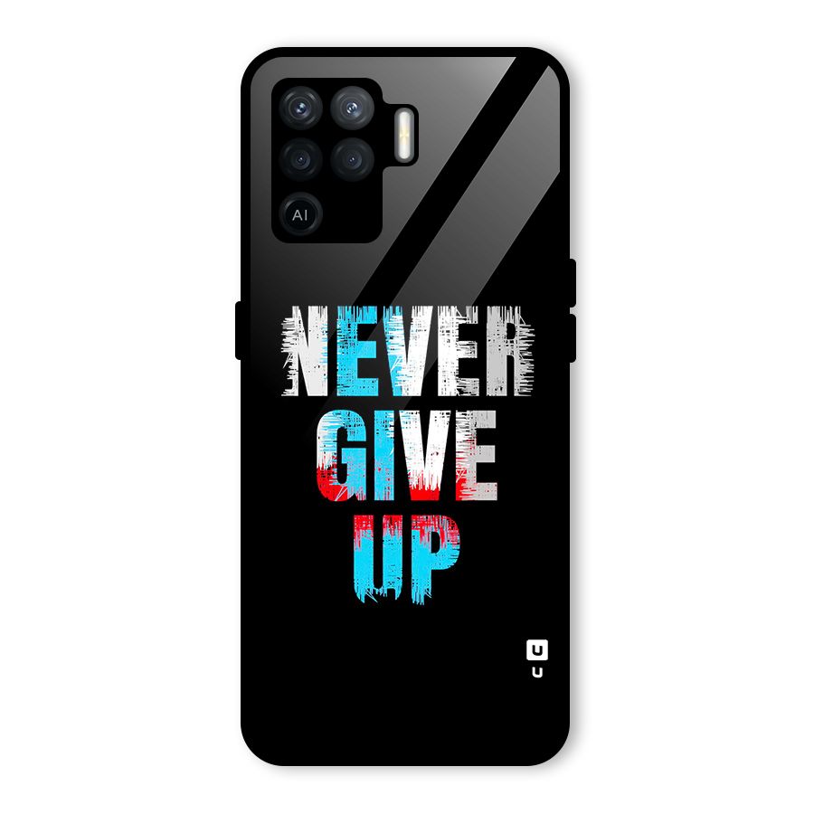 The Determined Glass Back Case for Oppo F19 Pro