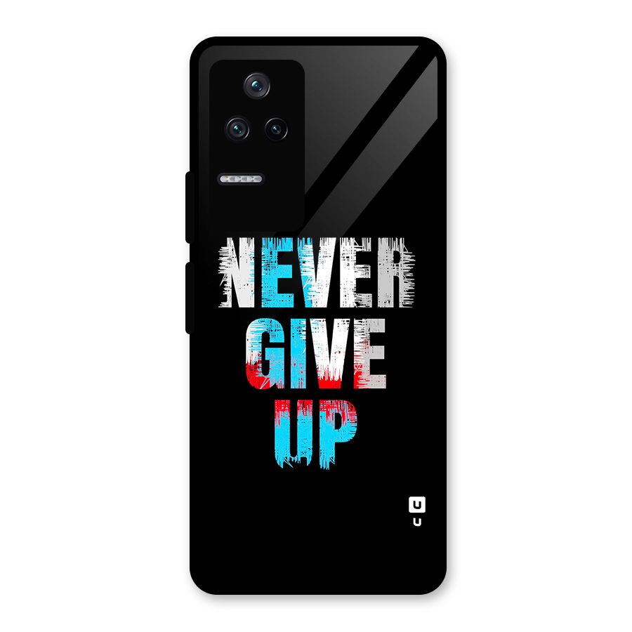 The Determined Glass Back Case for Poco F4 5G
