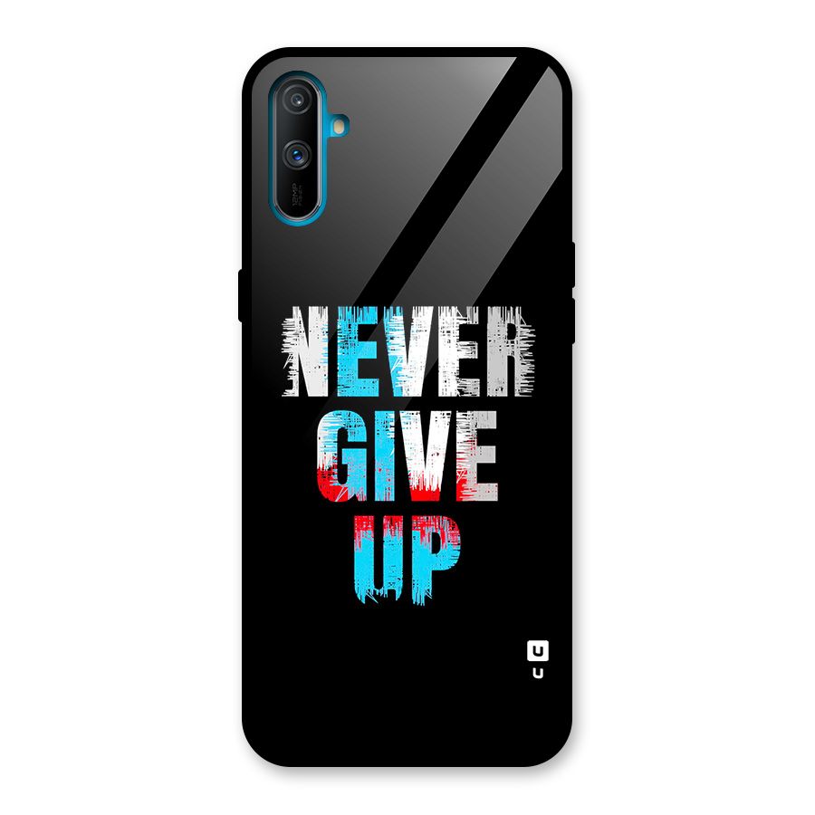 The Determined Glass Back Case for Realme C3