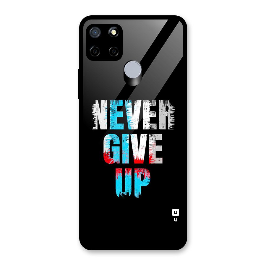 The Determined Glass Back Case for Realme Narzo 30A
