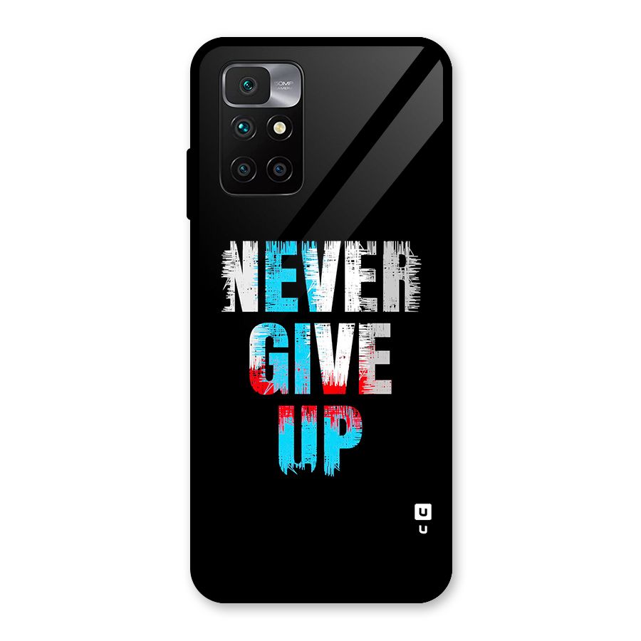 The Determined Glass Back Case for Redmi 10 Prime