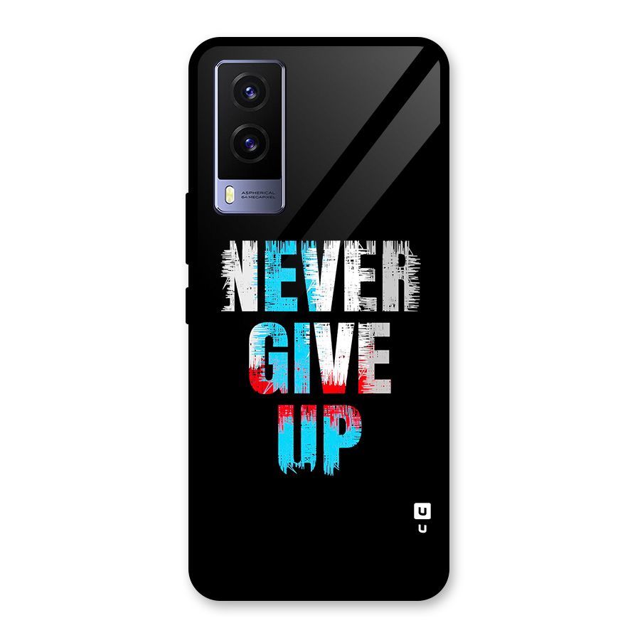 The Determined Glass Back Case for Vivo V21e 5G