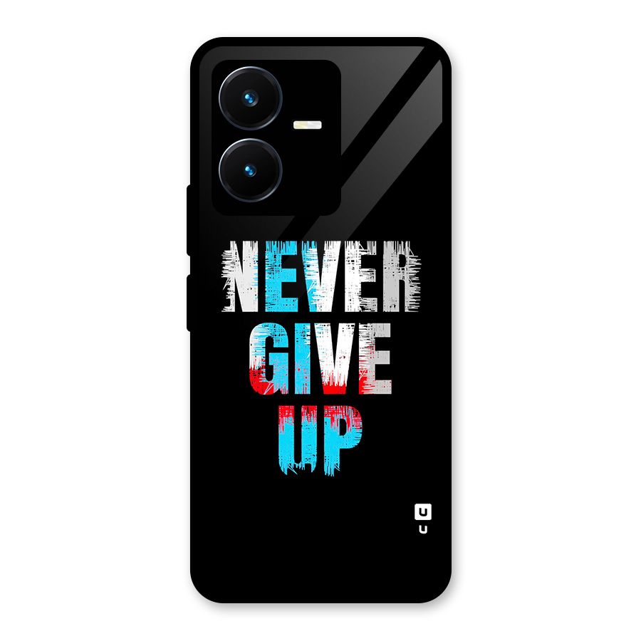 The Determined Glass Back Case for Vivo Y22