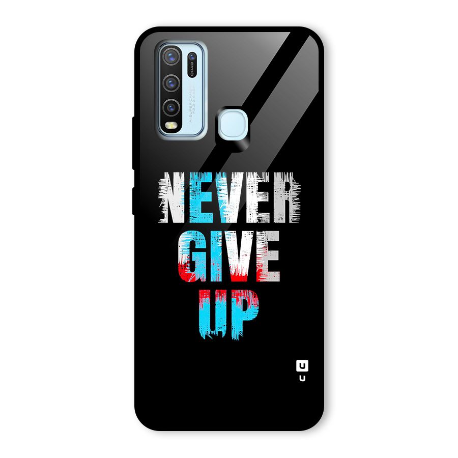 The Determined Glass Back Case for Vivo Y30