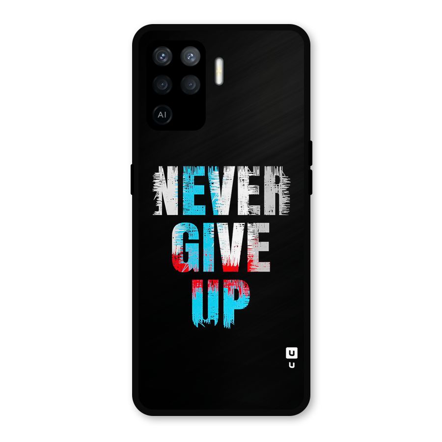 The Determined Metal Back Case for Oppo F19 Pro