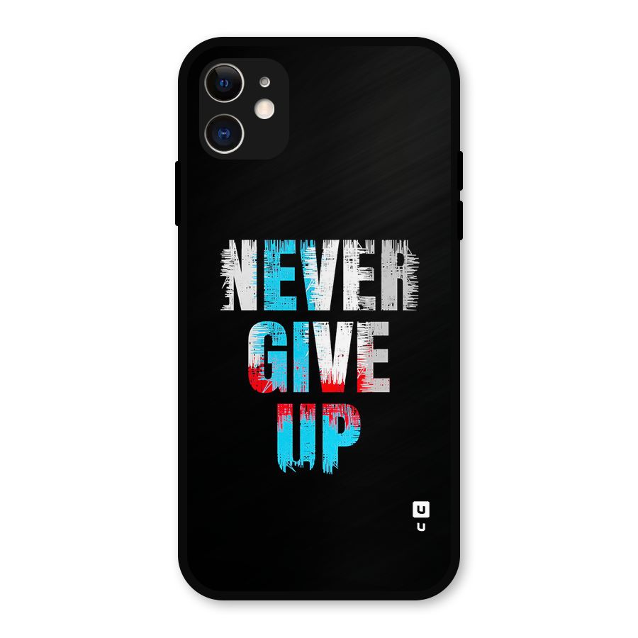 The Determined Metal Back Case for iPhone 11