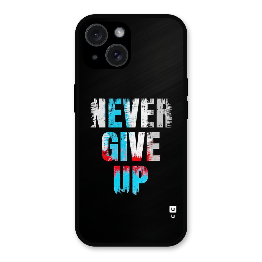 The Determined Metal Back Case for iPhone 15