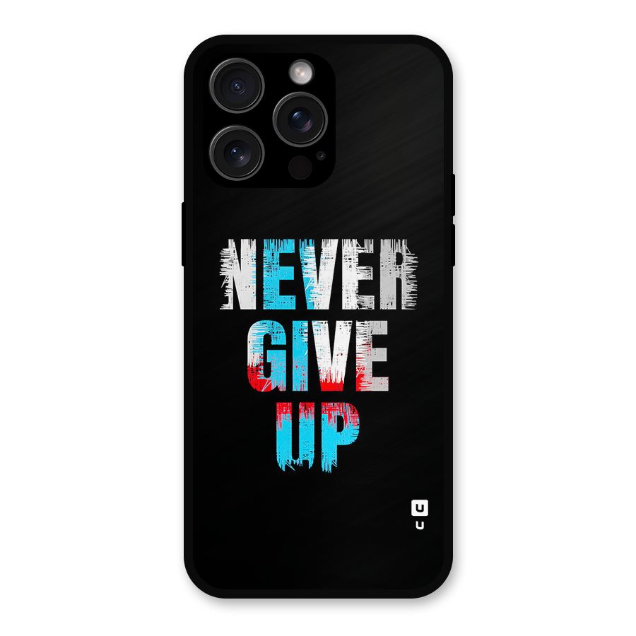 The Determined Metal Back Case for iPhone 15 Pro Max