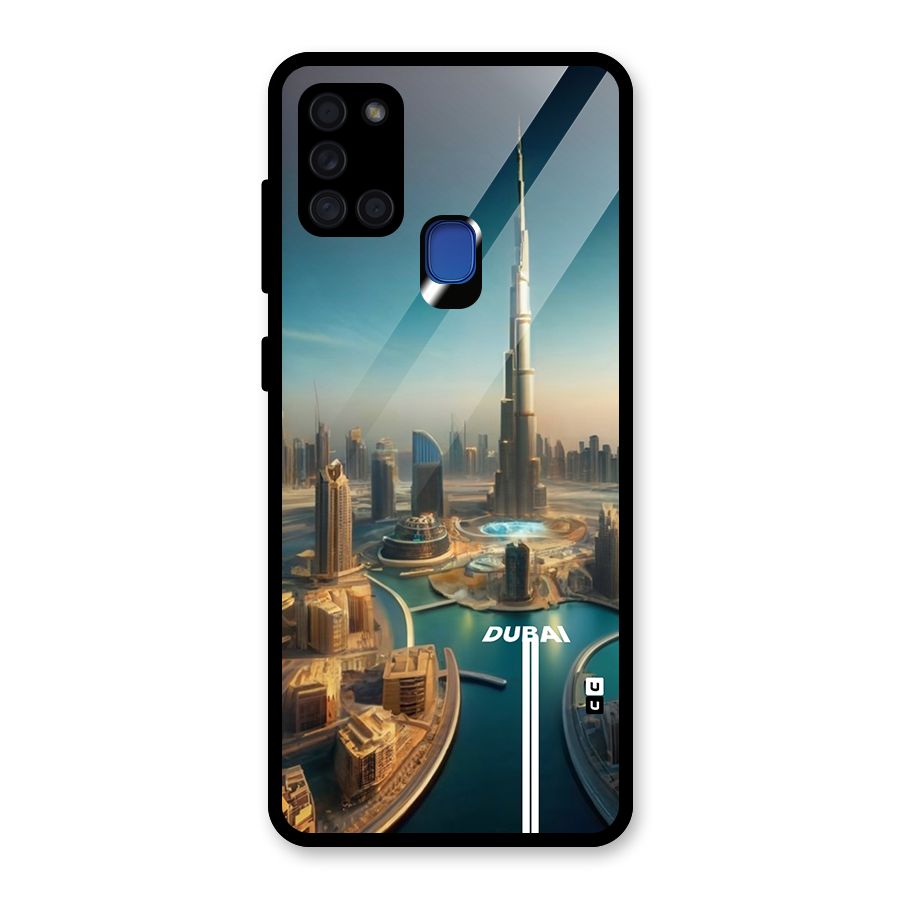 The Dubai Glass Back Case for Galaxy A21s