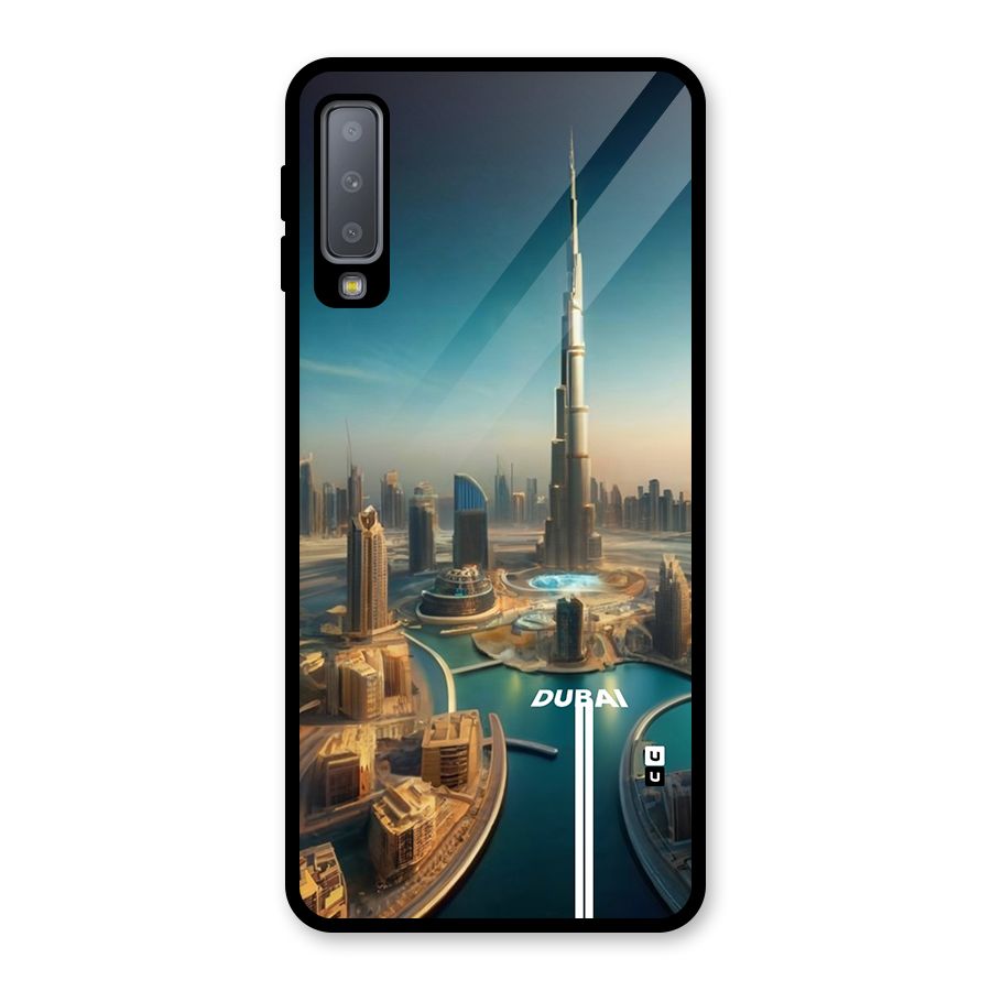 The Dubai Glass Back Case for Galaxy A7 (2018)
