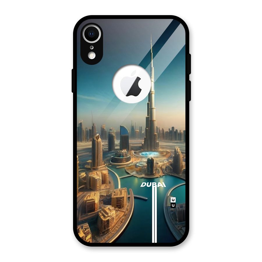The Dubai Glass Back Case for iPhone XR Logo Cut