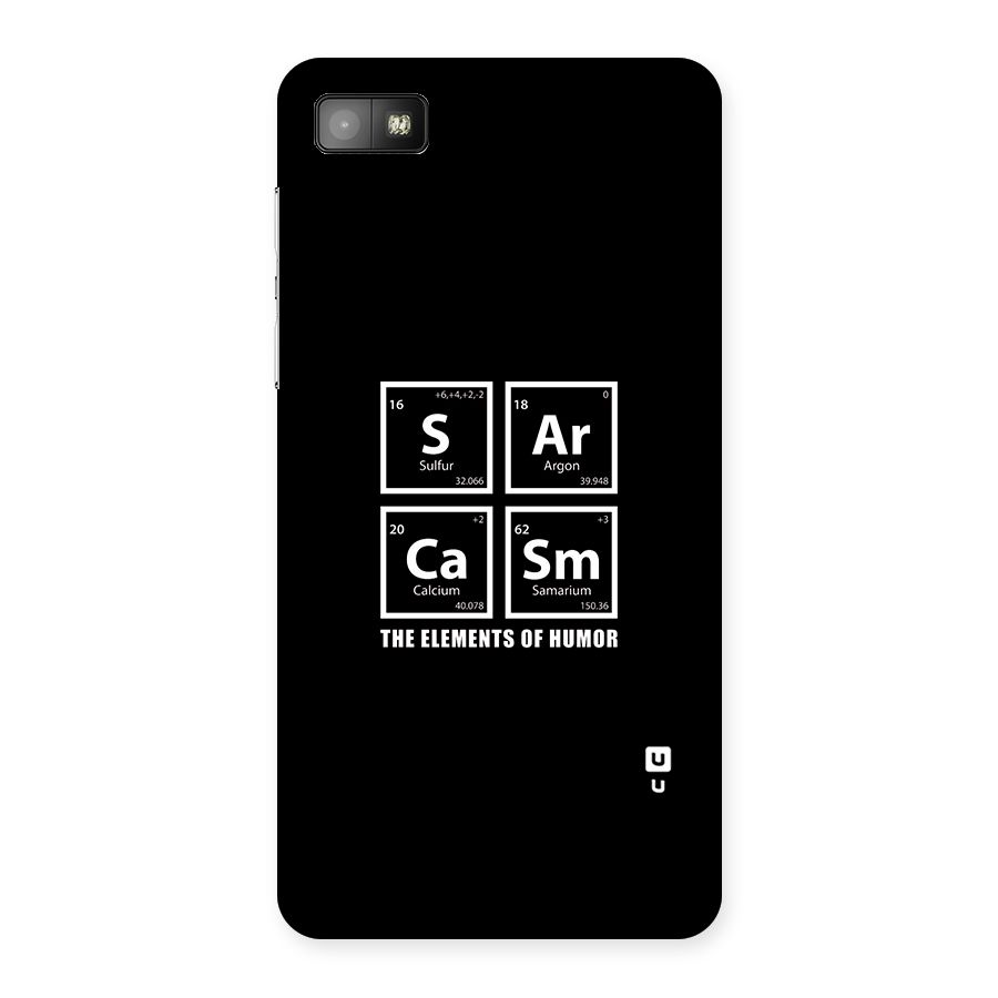 The Elements of Humor Back Case for Blackberry Z10
