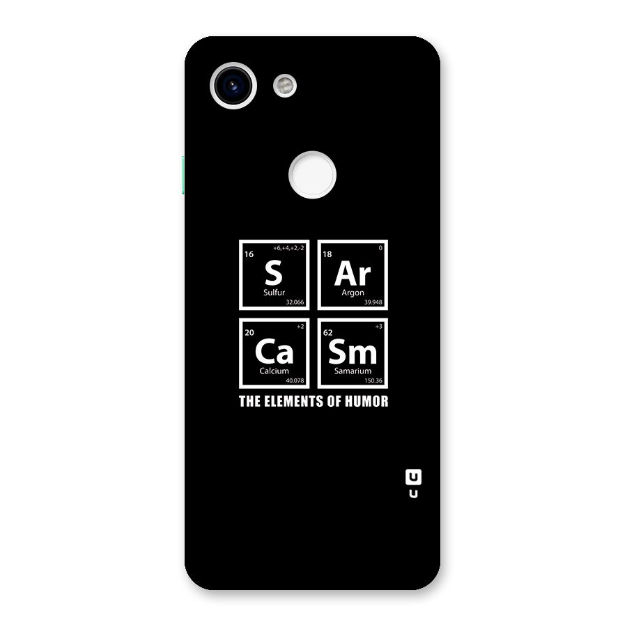 The Elements of Humor Back Case for Google Pixel 3