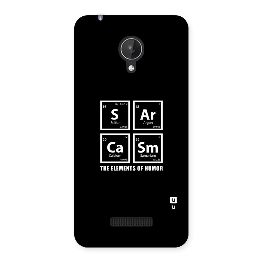 The Elements of Humor Back Case for Micromax Canvas Spark Q380