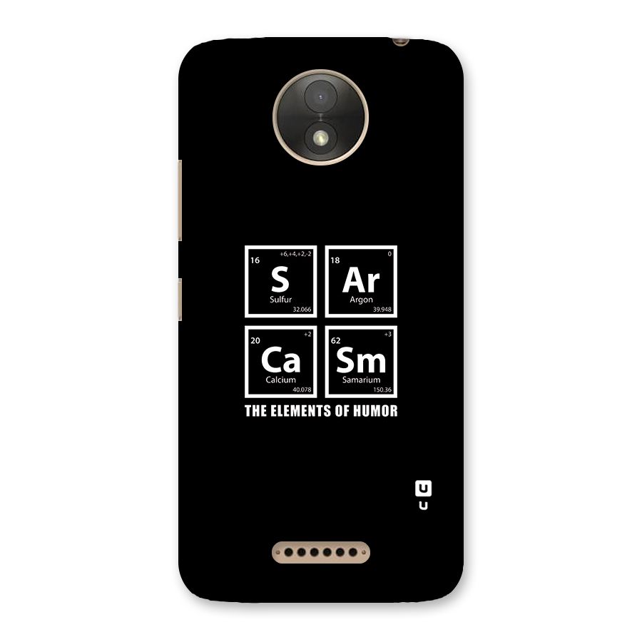 The Elements of Humor Back Case for Moto C Plus