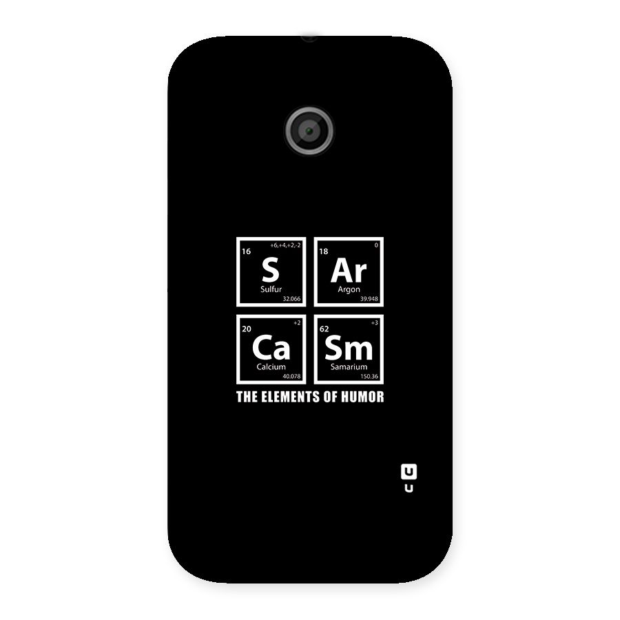 The Elements of Humor Back Case for Moto E