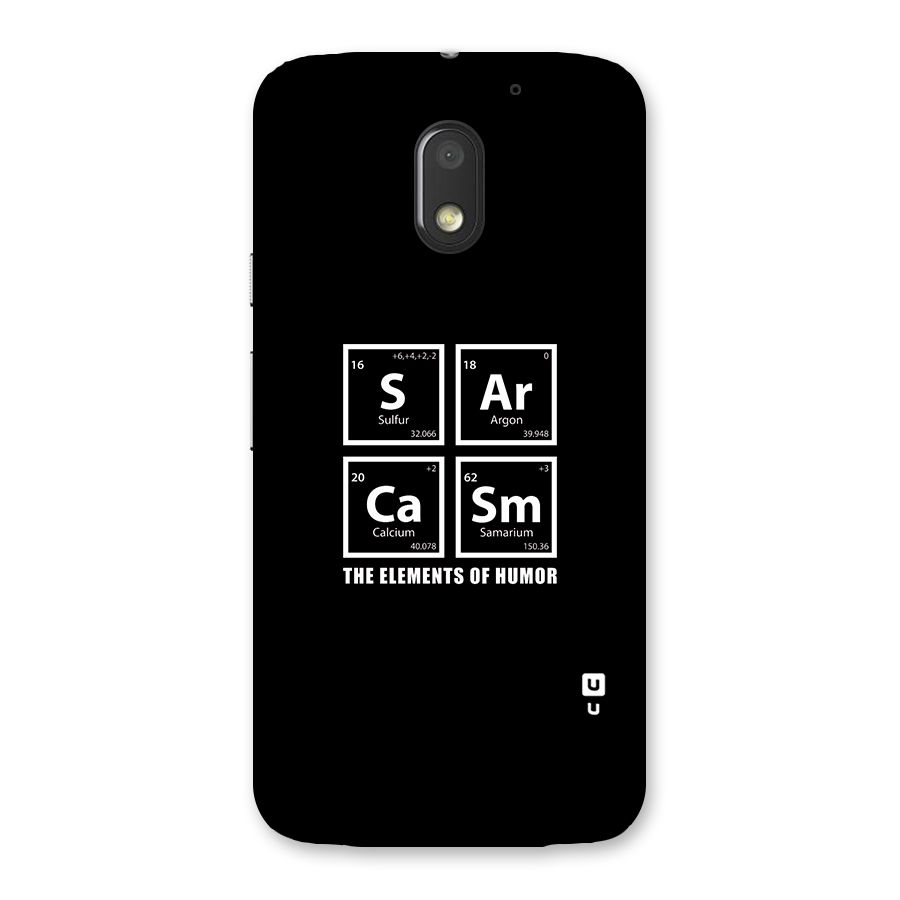 The Elements of Humor Back Case for Moto E3 Power