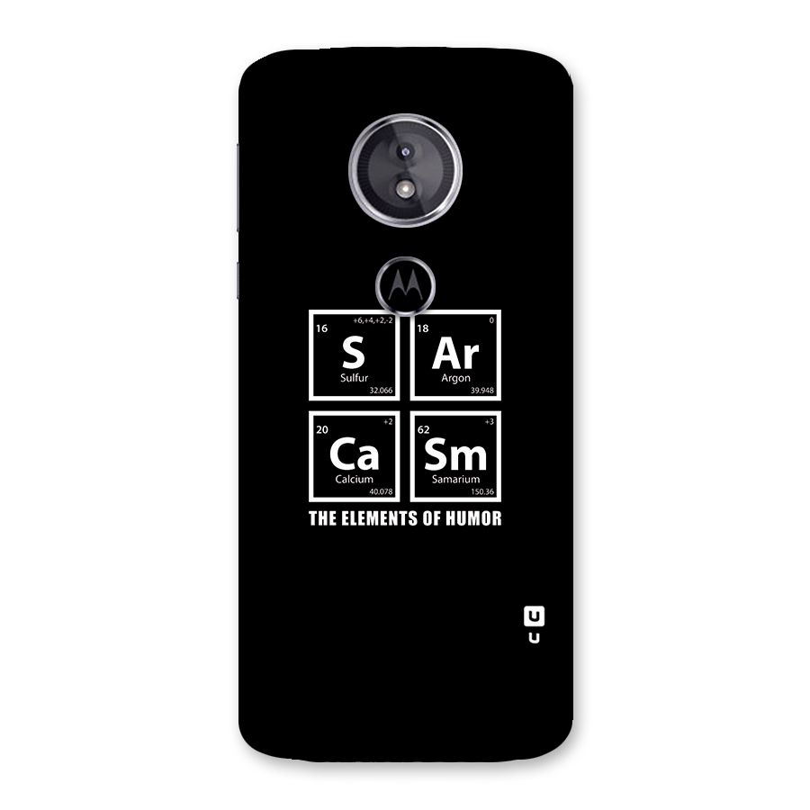 The Elements of Humor Back Case for Moto E5