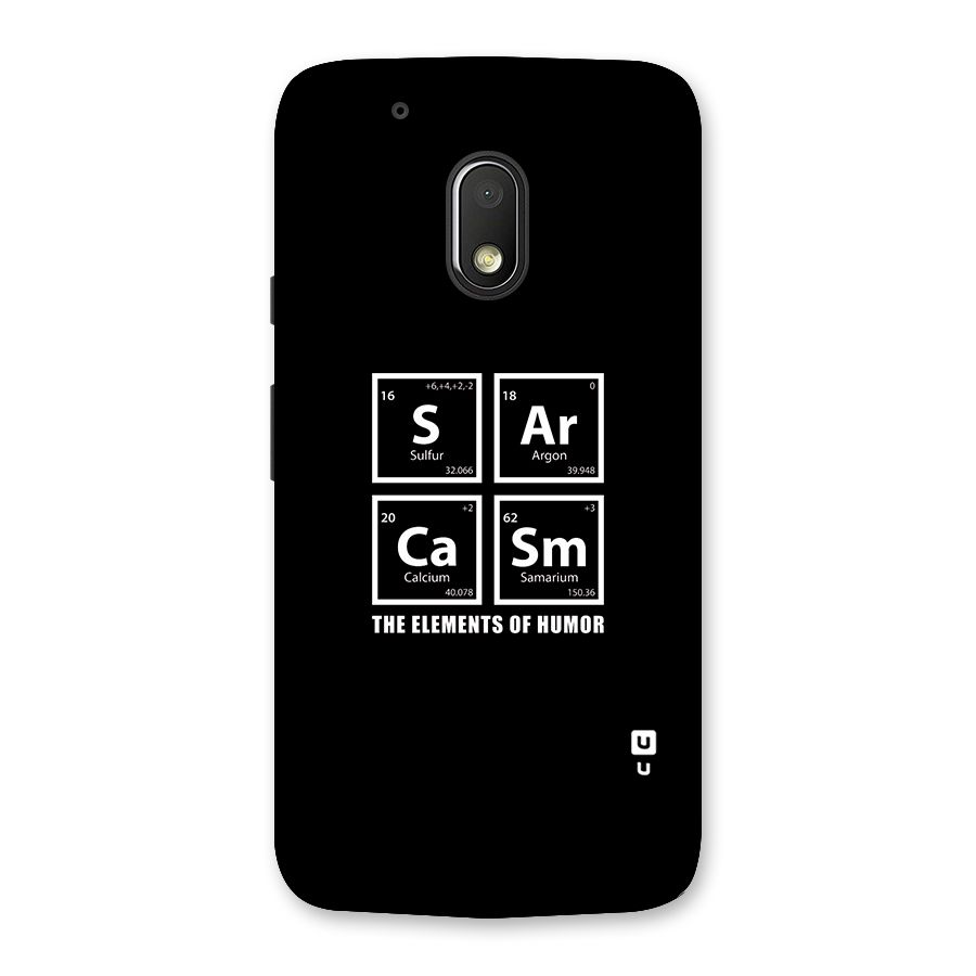The Elements of Humor Back Case for Moto G4 Play
