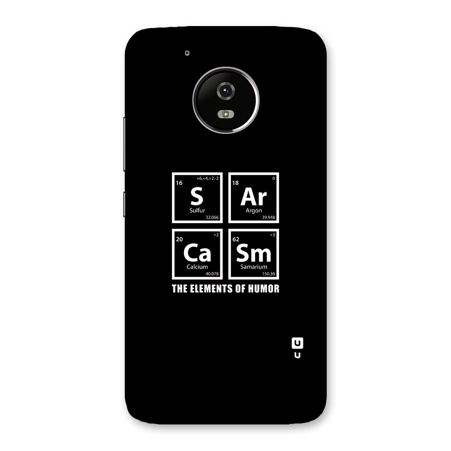 The Elements of Humor Back Case for Moto G5