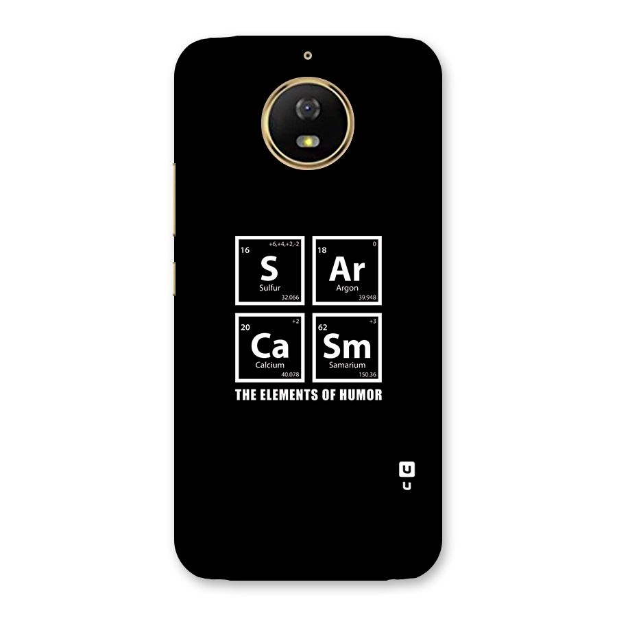 The Elements of Humor Back Case for Moto G5s
