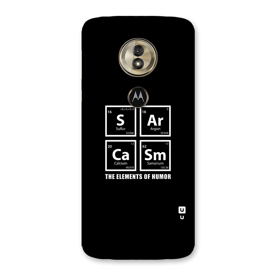 The Elements of Humor Back Case for Moto G6 Play