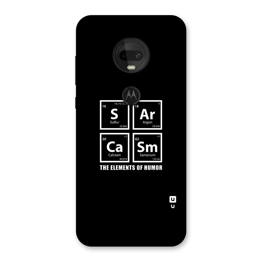 The Elements of Humor Back Case for Moto G7