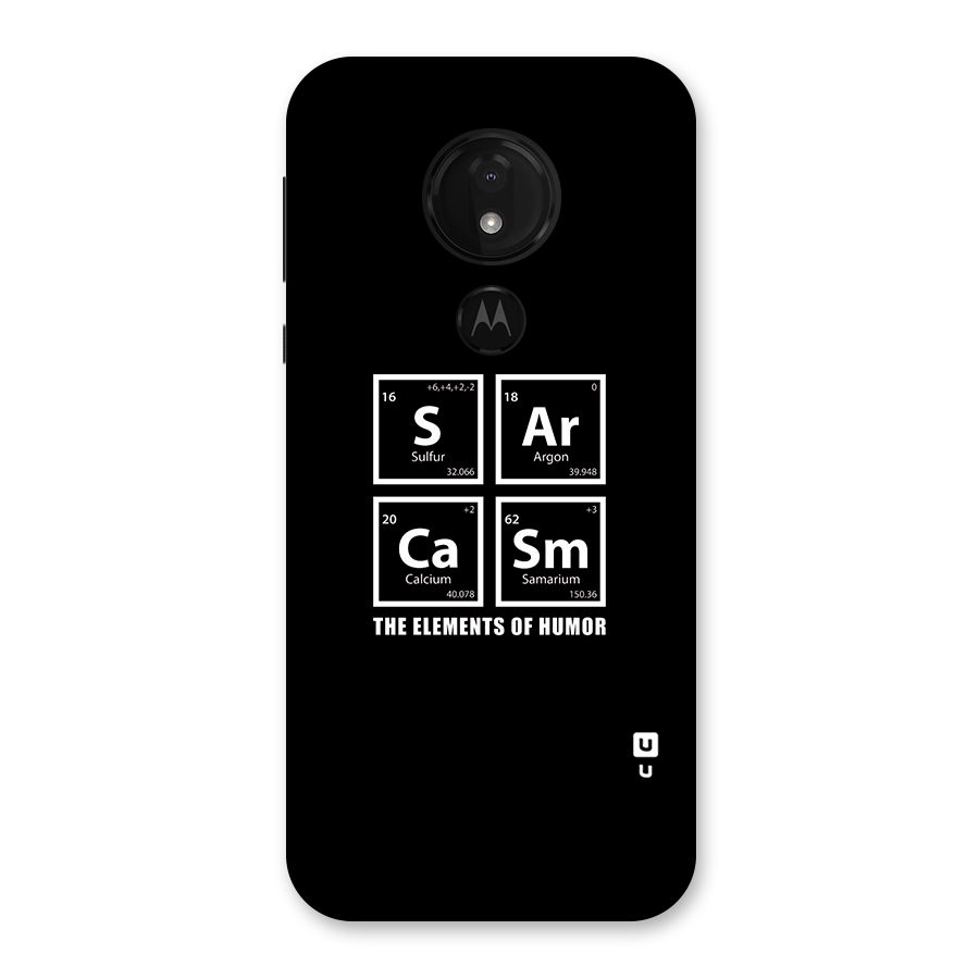 The Elements of Humor Back Case for Moto G7 Power