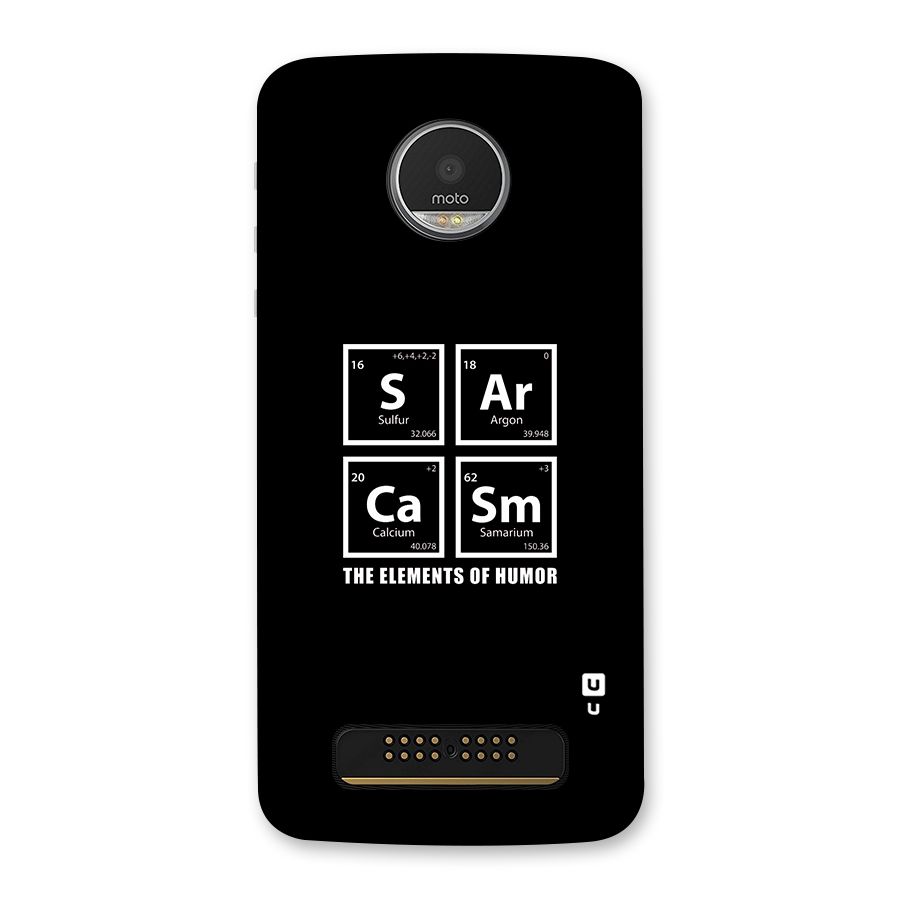 The Elements of Humor Back Case for Moto Z Play