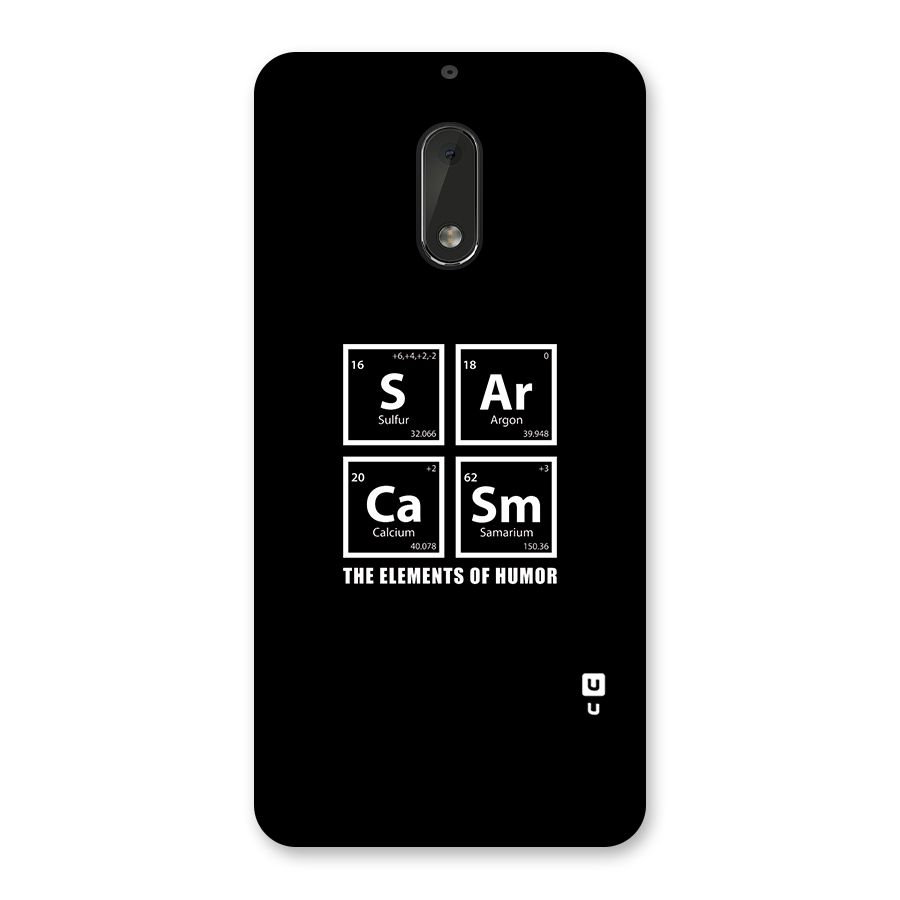 The Elements of Humor Back Case for Nokia 6