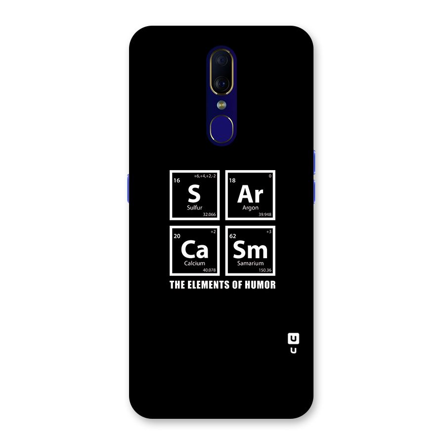 The Elements of Humor Back Case for Oppo F11