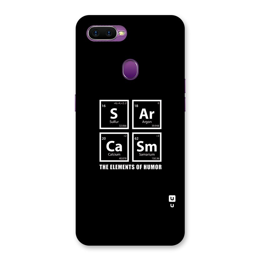 The Elements of Humor Back Case for Oppo F9