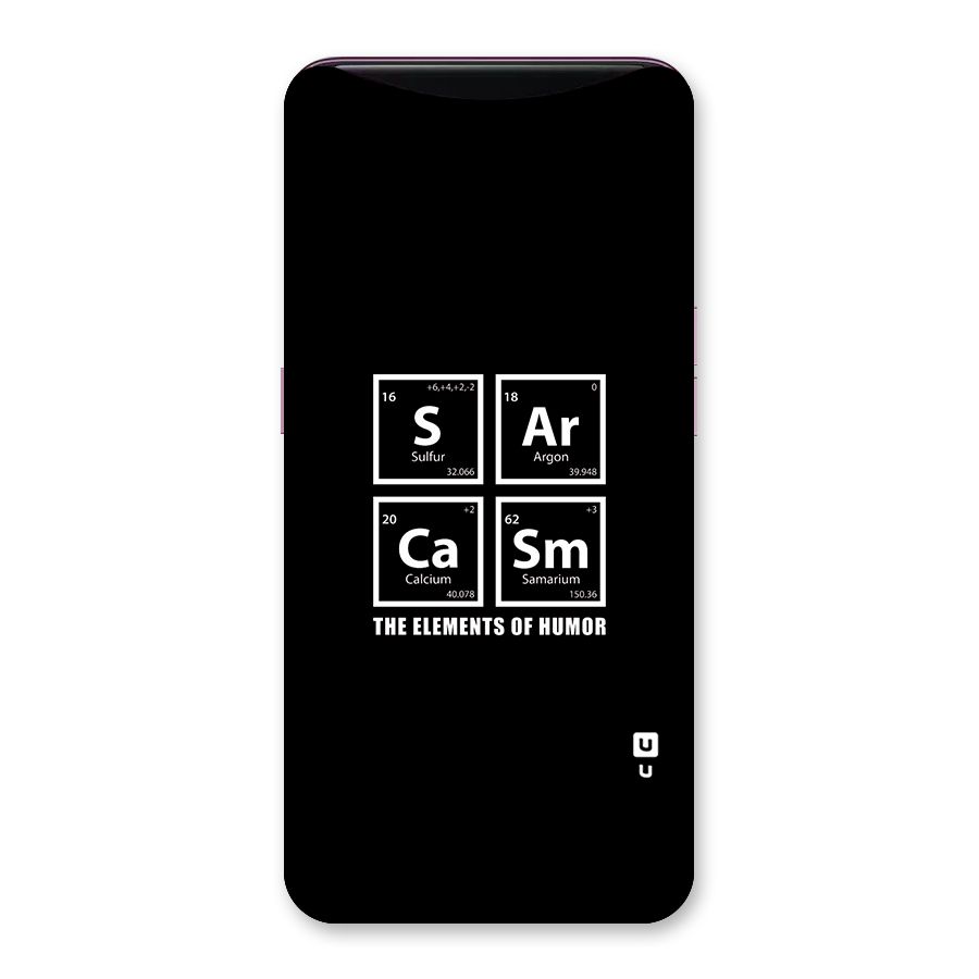 The Elements of Humor Back Case for Oppo Find X