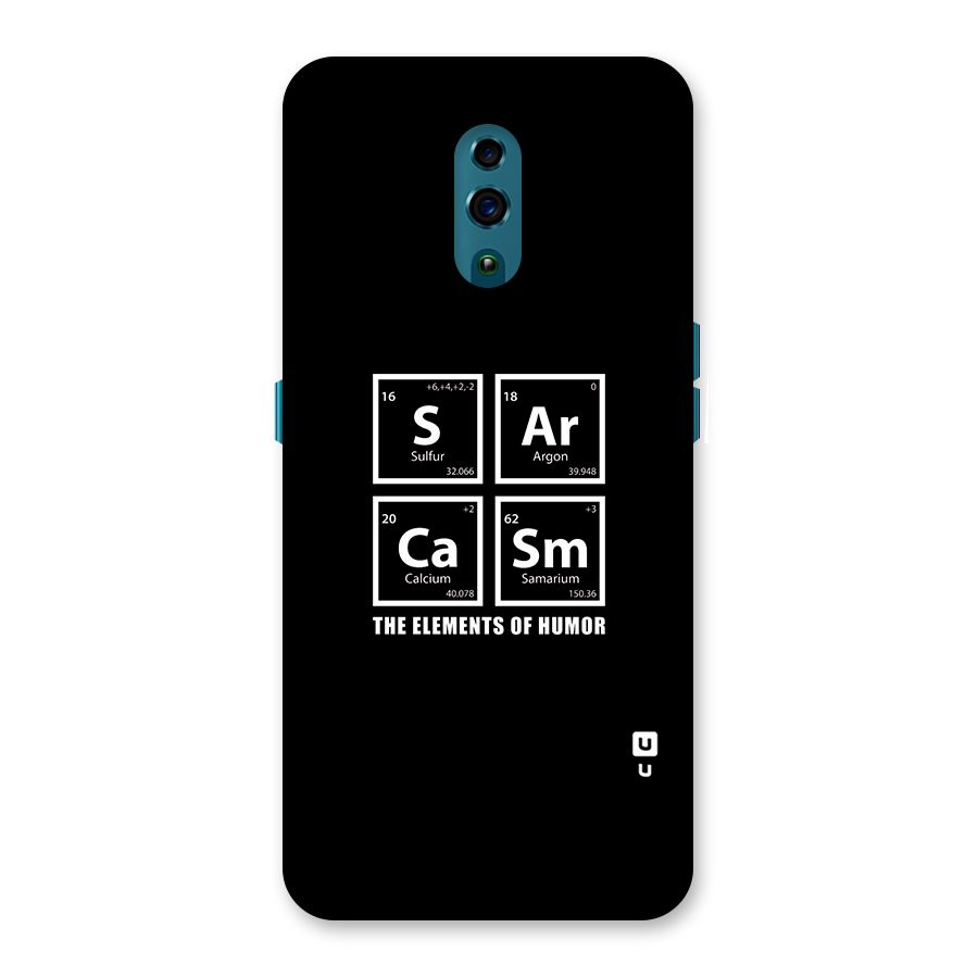 The Elements of Humor Back Case for Oppo Reno