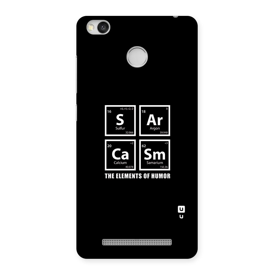 The Elements of Humor Back Case for Redmi 3S Prime