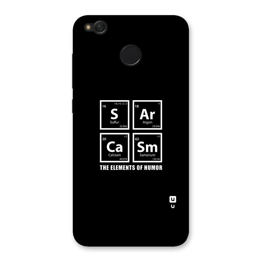 The Elements of Humor Back Case for Redmi 4