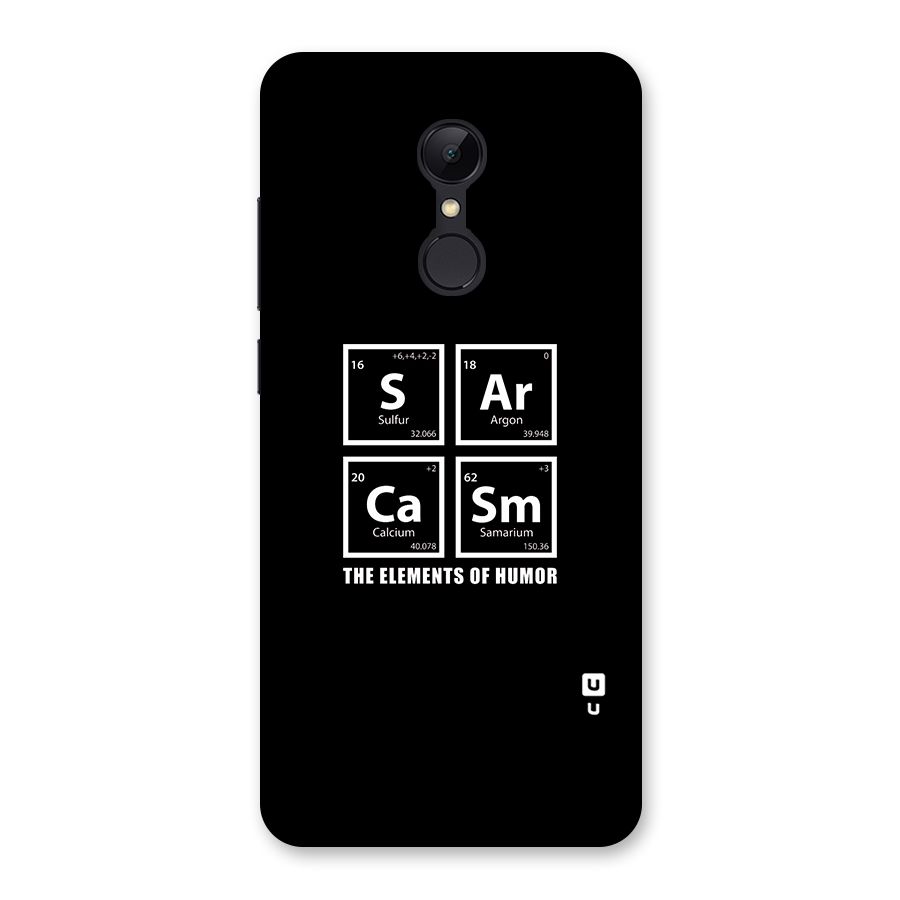 The Elements of Humor Back Case for Redmi 5