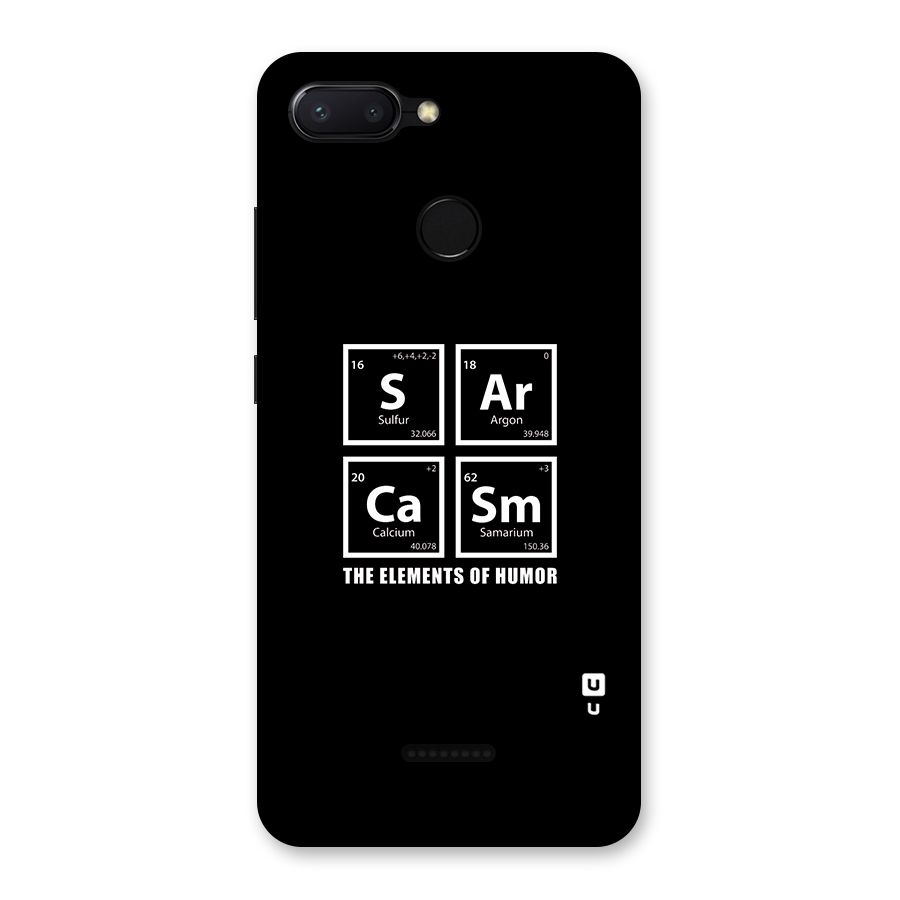 The Elements of Humor Back Case for Redmi 6