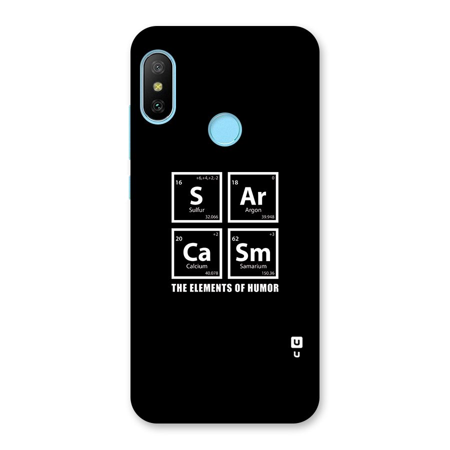 The Elements of Humor Back Case for Redmi 6 Pro