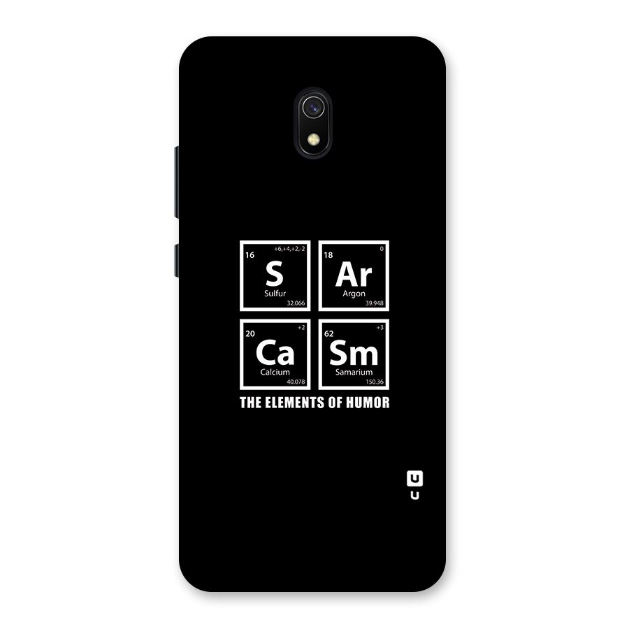 The Elements of Humor Back Case for Redmi 8A