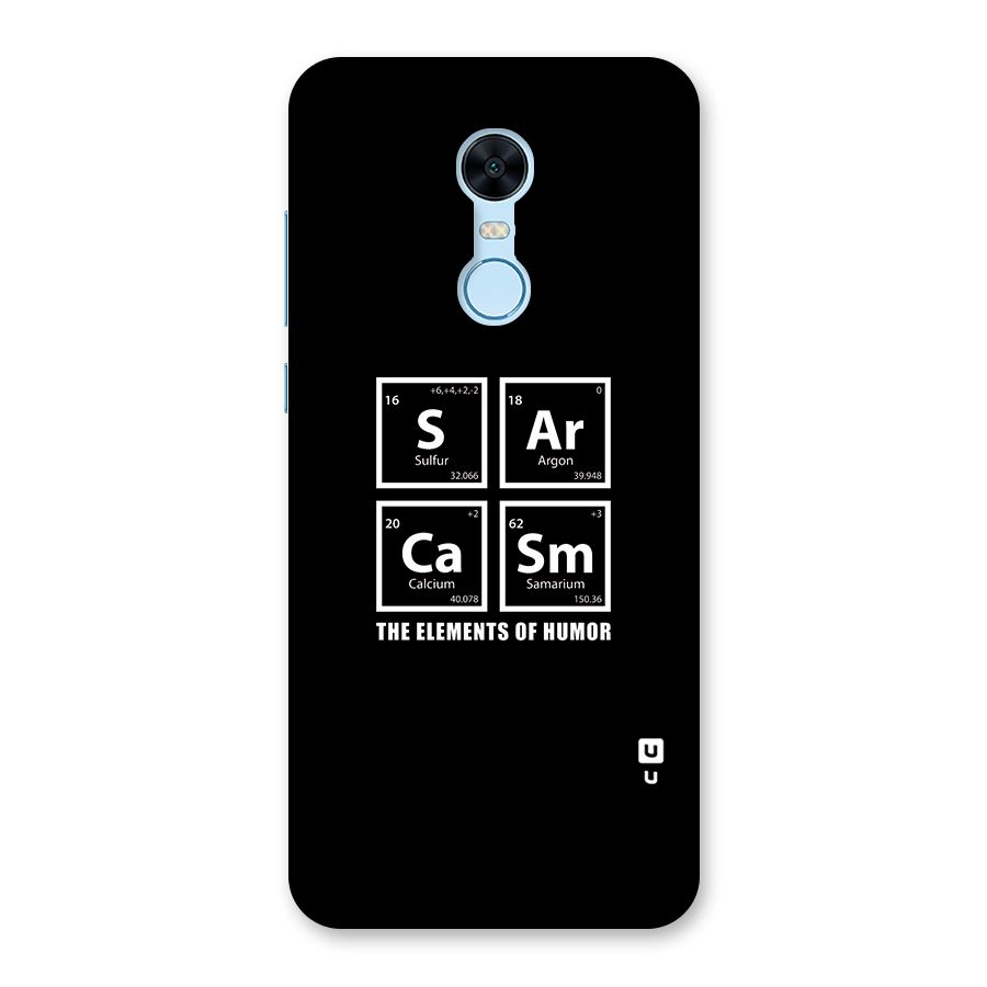 The Elements of Humor Back Case for Redmi Note 5