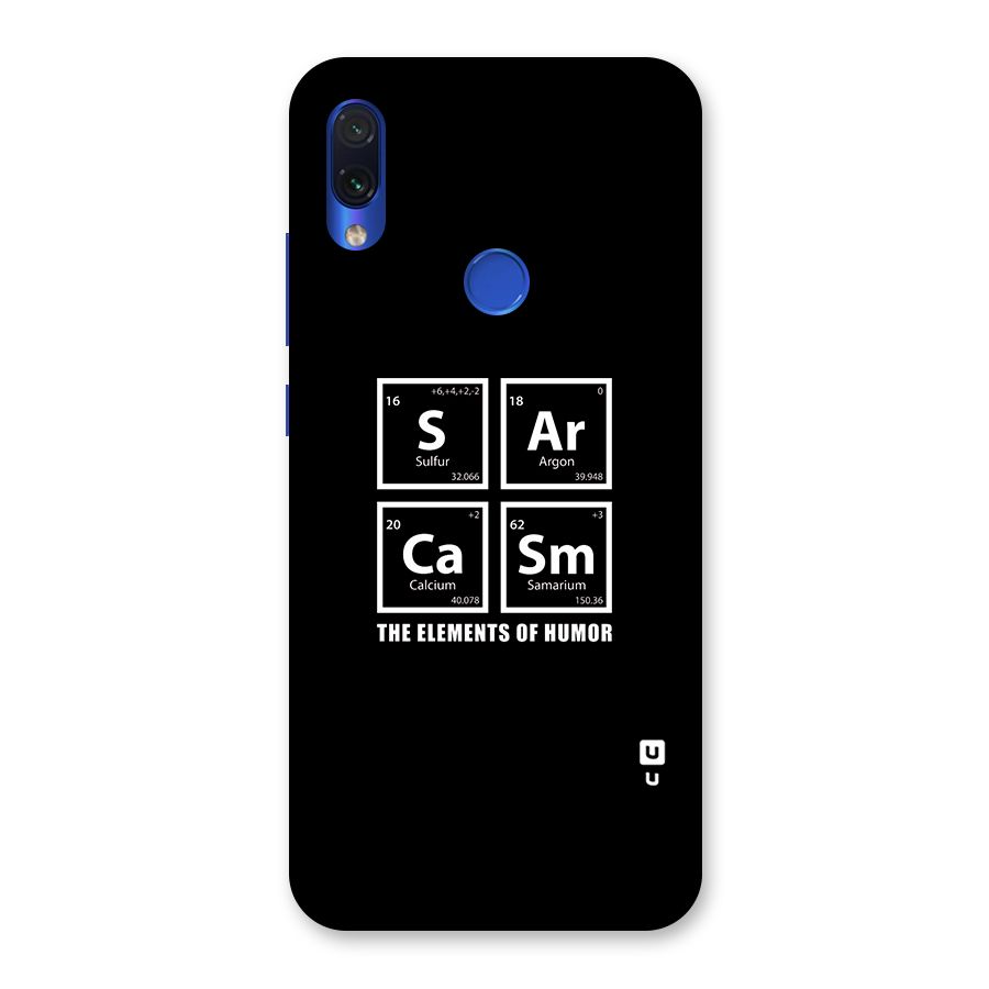 The Elements of Humor Back Case for Redmi Note 7