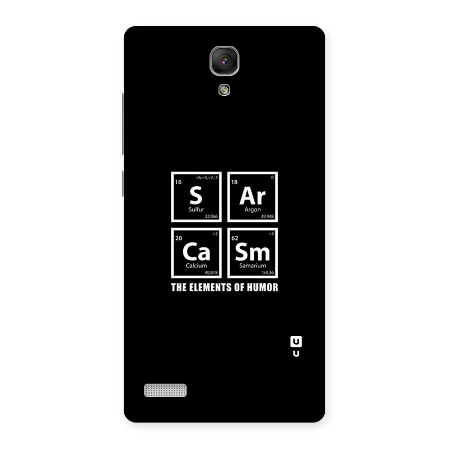 The Elements of Humor Back Case for Redmi Note Prime