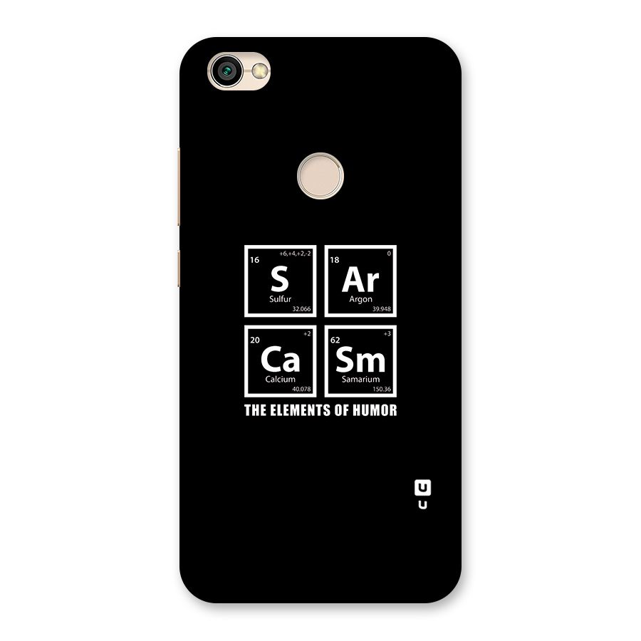 The Elements of Humor Back Case for Redmi Y1 2017