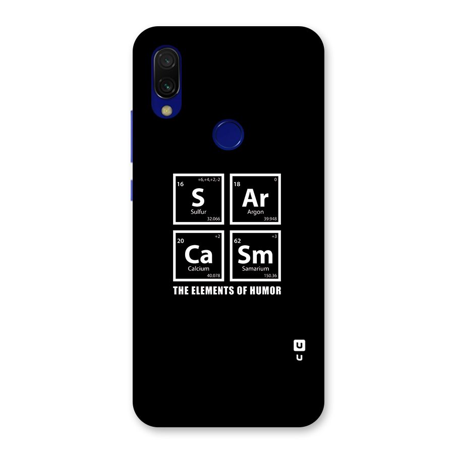 The Elements of Humor Back Case for Redmi Y3