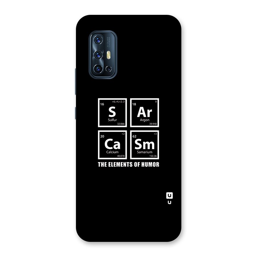 The Elements of Humor Back Case for Vivo V17