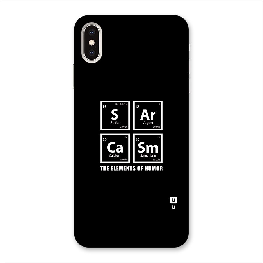 The Elements of Humor Back Case for iPhone XS Max