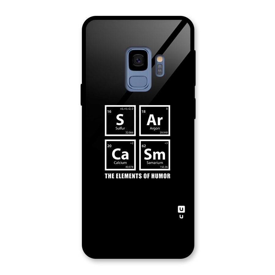 The Elements of Humor Glass Back Case for Galaxy S9
