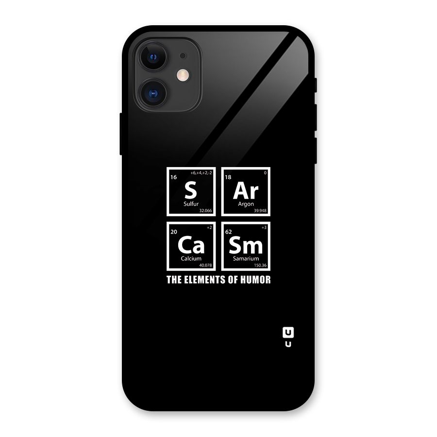 The Elements of Humor Glass Back Case for iPhone 11